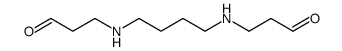 N,N'-bis(3-propionaldehyde)-1,4-diaminobutane Structure