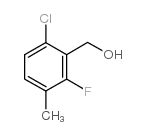 6-chloro-2-fluoro-3-methylbenzyl alcohol structure