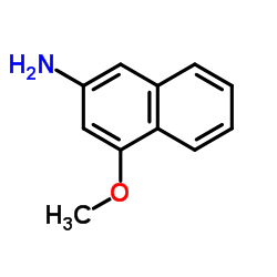 4-甲氧基-2-萘胺结构式