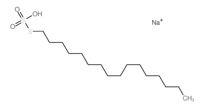 Thiosulfuric acid,S-hexadecyl ester, sodium salt (1:1)结构式