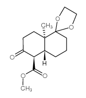 SPIRO[1,3-DIOXOLANE-2,1'(2'H)-NAPHTHALENE]-5'-CARBOXYLIC ACID, 3',4',6',7',8',8'A-HEXAHYDRO-8'A-METHYL-6'-OXO-, METHYL ESTER (9CI) (4'AR, 5'R, 8'AR) picture