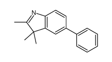 2,3,3-Trimethyl-5-phenyl-3H-indole结构式