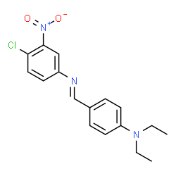 (4-chloro-3-nitrophenyl)[4-(diethylamino)benzylidene]amine结构式