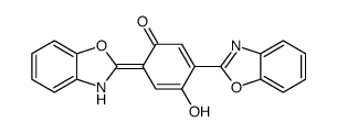 3-(1,3-benzoxazol-2-yl)-6-(3H-1,3-benzoxazol-2-ylidene)-4-hydroxycyclohexa-2,4-dien-1-one结构式