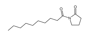 1-(1-Oxodecyl)-2-pyrrolizinone structure