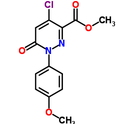 Methyl 4-chloro-1-(4-methoxyphenyl)-6-oxo-1,6-dihydro-3-pyridazinecarboxylate结构式