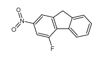 4-fluoro-2-nitro-fluorene结构式