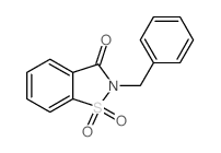 1,2-Benzisothiazolin-3(2H)-one, 2-benzyl-, 1,1-dioxide Structure