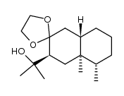 ent-8,8-ethanediyldioxy-4βH,5α-eremophilan-11-ol Structure