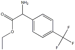 2-氨基-2-(4-(三氟甲基)苯基)乙酸乙酯结构式