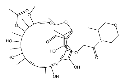 Rifamycin B methylmorpholide Structure