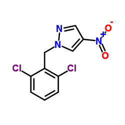 1-(2,6-Dichlorobenzyl)-4-nitro-1H-pyrazole Structure