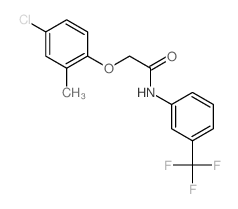 Acetamide, 2-(4-chloro-2-methylphenoxy)-N-(3-(trifluoromethyl)phenyl)- (9CI) Structure