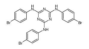 N2,N4,N6-tris(4-bromophenyl)-1,3,5-triazine-2,4,6-triamine结构式