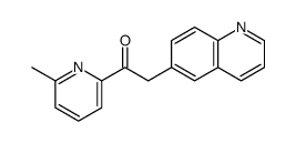 1-(6-methylpyridin-2-yl)-2-quinolin-6-ylethanone Structure