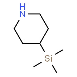 Piperidine, 4-(trimethylsilyl)- (9CI)结构式