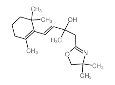 1-(4,4-dimethyl-5H-1,3-oxazol-2-yl)-2-methyl-4-(2,6,6-trimethyl-1-cyclohexenyl)but-3-en-2-ol结构式