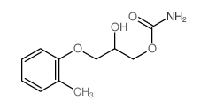 1,2-Propanediol,3-(2-methylphenoxy)-, 1-carbamate结构式