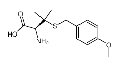 H-BETA,BETA-DIMETHYL-D-CYS(PMEOBZL)-OH Structure