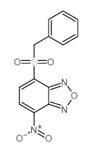 4-(benzylsulfonyl)-7-(hydroxy(oxido)amino)-2,1,3-benzoxadiazole结构式