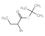 Butanethioic acid, 2-bromo-, S-(1,1-dimethylethyl) ester structure