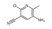 5-amino-2-chloro-6-methyl-nicotinonitrile Structure