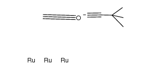 HRu3(CO)9(μ3-η2-C2tBu) Structure