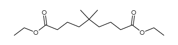 5,5-dimethyl-nonanedioic acid diethyl ester结构式