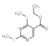 ethyl 2,4-bis(methylsulfanyl)pyrimidine-5-carboxylate structure