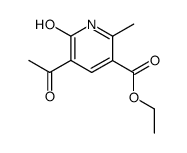 5-ACETYL-6-HYDROXY-2-METHYL-NICOTINIC ACID ETHYL ESTER结构式