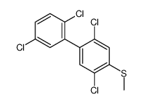 2,5,2',5'-tetrachloro-4-methylthiobiphenyl结构式