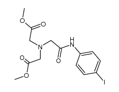 dimethyl 2,2'-((2-((4-iodophenyl)amino)-2-oxoethyl)azanediyl)diacetate结构式