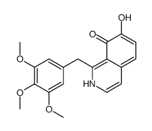 7-hydroxy-1-[(3,4,5-trimethoxyphenyl)methyl]-2H-isoquinolin-8-one Structure