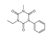 1-ethyl-3-methyl-5-phenyl-1,3,5-triazinane-2,4,6-trione结构式