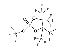 4,4,5,5-Tetrakis-trifluoromethyl-2-trimethylsilanyloxy-[1,3,2]dioxaphospholane 2-oxide Structure