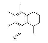 2,3,4,8-tetramethyl-5,6,7,8-tetrahydronaphthalene-1-carbaldehyde结构式