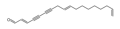 octadeca-2,9,17-trien-4,6-diynal Structure