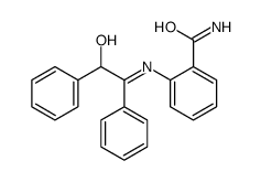 2-[(2-hydroxy-1,2-diphenylethylidene)amino]benzamide Structure