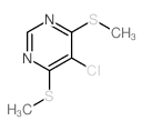 5-chloro-4,6-bis(methylsulfanyl)pyrimidine Structure