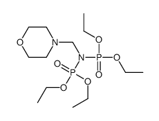 N,N-bis(diethoxyphosphoryl)-1-morpholin-4-ylmethanamine结构式