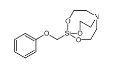 5-(phenoxymethyl)-4,6,11-trioxa-1-aza-5-silabicyclo[3.3.3]undecane Structure