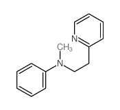 N-methyl-N-(2-pyridin-2-ylethyl)aniline结构式