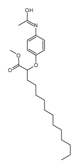 methyl 2-(4-acetamidophenoxy)tetradecanoate Structure