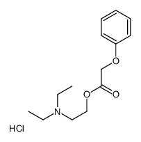 diethyl-[2-(2-phenoxyacetyl)oxyethyl]azanium,chloride结构式