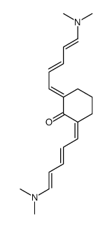 2,6-bis[5-(dimethylamino)penta-2,4-dienylidene]cyclohexan-1-one结构式