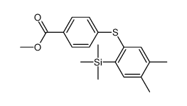 methyl 4-(4,5-dimethyl-2-trimethylsilylphenyl)sulfanylbenzoate结构式