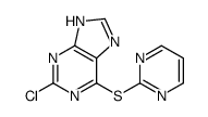 2-chloro-6-pyrimidin-2-ylsulfanyl-7H-purine Structure