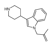 1-(2-methylprop-2-enyl)-3-piperidin-4-ylindole结构式