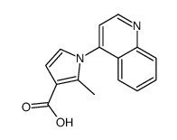 2-methyl-1-quinolin-4-ylpyrrole-3-carboxylic acid Structure