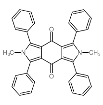 2,6-dimethyl-1,3,5,7-tetraphenylpyrrolo[3,4-f]isoindole-4,8-dione结构式